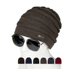 XEONGKVI, Модная вязаная шапка с плюшевой подкладкой, осенне-зимняя брендовая шапка Skullies Beanies, шапки для мужчин с помпоном