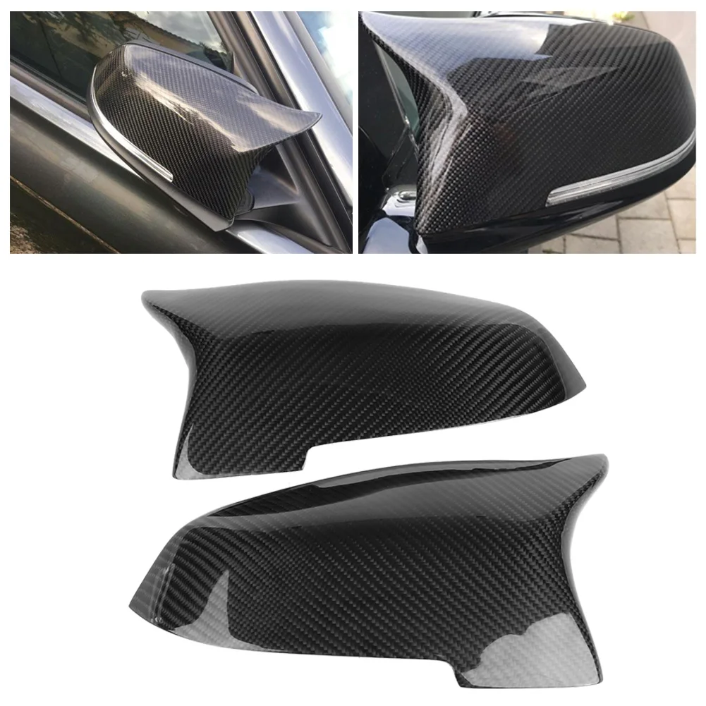 1 пара зеркальные колпачки из углеродного волокна для BMW 5 6 7 серии F01 F02 F07 F10 F11 F18 F06