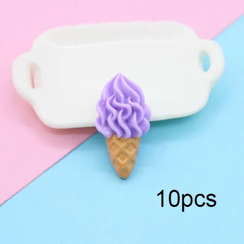 Purple 10pcs Happy monkey ломтики слизи поставки шармы канифольное мороженое добавки Набор DIY Аксессуары декор наполнитель для пушистой чистой слизи игрушки - Цвет: Purple 10pcs