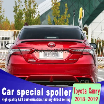 

Car Tail Trunk Spoiler For Toyota Avalon 2018 2019 ABS Plastic Primer Color tail wing decoration Rear Spoiler