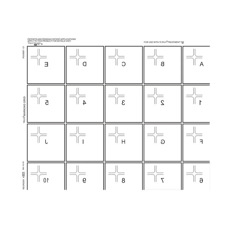 10PCS Th 5th Generation Marking Grid Paper For Head Body Eye Lattice Radio Frequency Beauty Paper 2