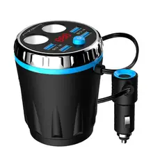 Автомобильное зарядное устройство Max 5 в 3,1 А, 4 USB для iphone, samsung, huawei, планшета, двойной прикуриватель, автомобильная чашка, Электронная зажигалка, разветвитель
