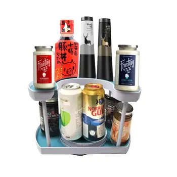 

Kitchen Racks Holders Double Shelf Condiment Supplies Storage Rack Bathroom Storage Seasoning Tool Sort Out Holder Dropship