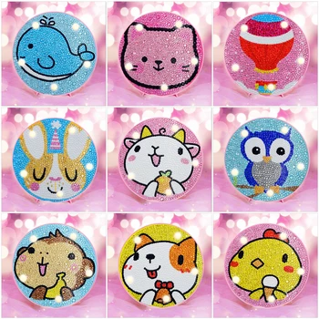 

HUACAN DIY Diamond Painting LED Lamp Kit Diamond Mosaic Cartoon Light Diamond Embroidery Owl Unfinished Child Christmas Gift