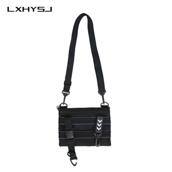 

Street Style Chest Rig Bag Reflective Chest pack Leisure Unisex Tactical Shoulder Bags Women Functional Waist Packs Hip hop Bag