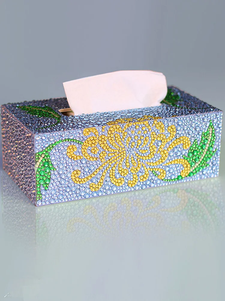 Алмазная живопись 5D рулон Сделай Сам деревянная коробка для салфеток коробка для хранения Специальная Форма Стразы Алмазная вышивка крестиком подарок на год - Цвет: F