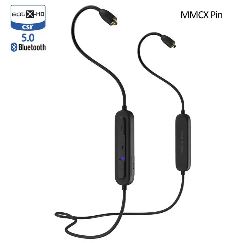 MMCX Pin QCC3034 aptX HD Bluetooth 5,0 Модуль обновленный кабель Z3 беспроводной универсальный 0,78 мм/MMCX Pin Замена наушников съемный кабель - Цвет: MMCX Pin