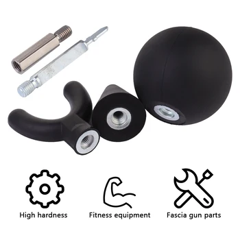 

5pcs Replaceable Massager Head Muscle Relaxation Massage Guns Attachments Massage Bits Ball Massage Adapter Percussion Balls