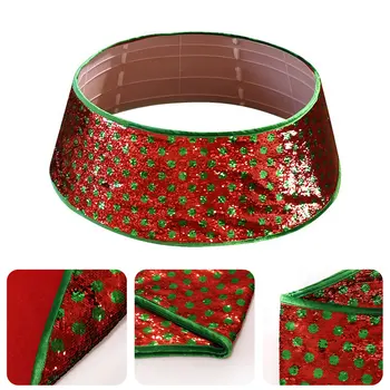 

48 Inch Carpet Home Decoration Party Non-woven Fabric DIY Christmas Tree Skirt Festive Ornament Base Accessories Floor Holiday