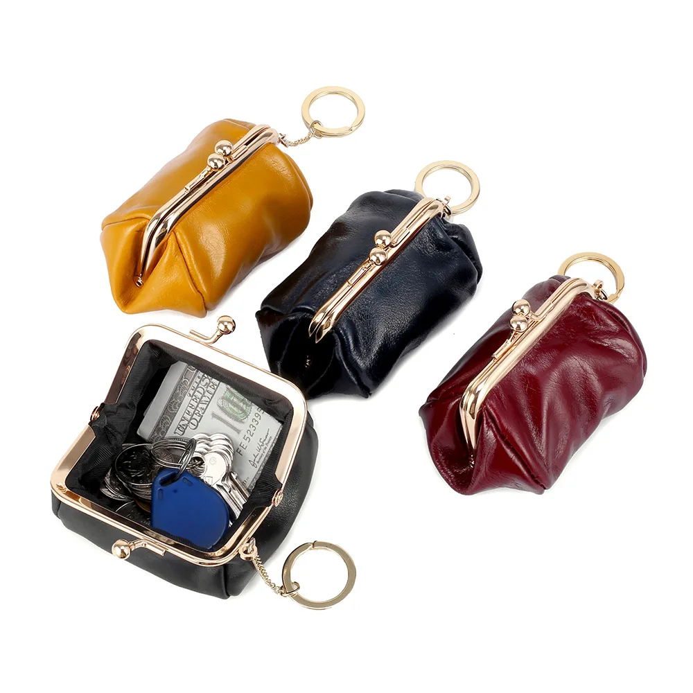 Miyahouse Ретро Карманный Кошелек для монет, женская сумка, модная, первый, масло, воск, кожа, дизайн, маленький кошелек, сумка для монет, сумка для хранения