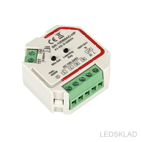 021707 Диммер SR 1009SAC HP (220V 400W) (ARL IP20 Пластик 3 года) 1шт. Arlight|Новизна освещения| |
