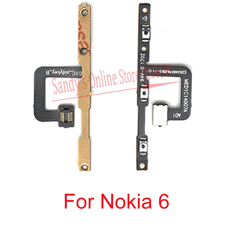 

Power ON OFF Volume UP Down Side Button Key Mute Switch Flex Cable For Nokia6 Nokia 6 2016 TA1000 1003 1025 Repair Spare Parts