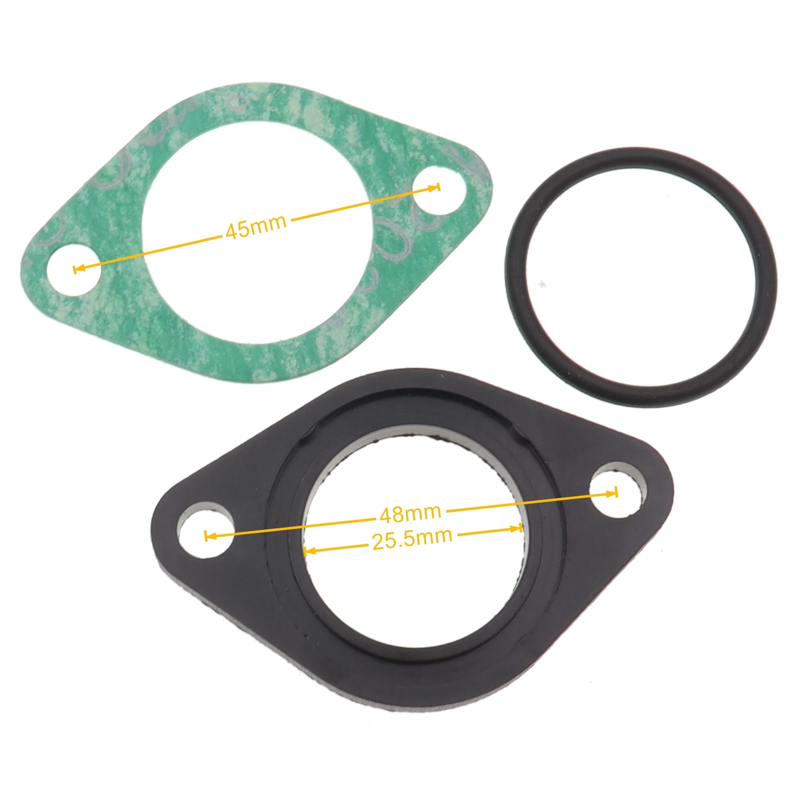흡기 매니폴드 스페이서 O-RING 스페이서 가스켓, ATV 고 카트, 3 세트..