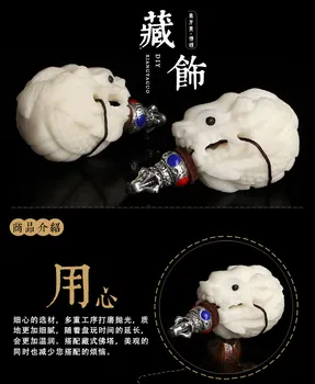 

Cuentas budistas accesorios de juego bodhi fruta de marfil tallado artesanías de dragón escultura estatua decoración del hoga