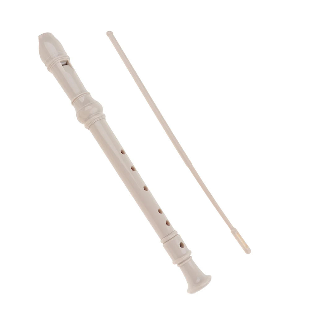 ABS High-pitched Soprano Recorder with Cleaning Rod for Beginner Student
