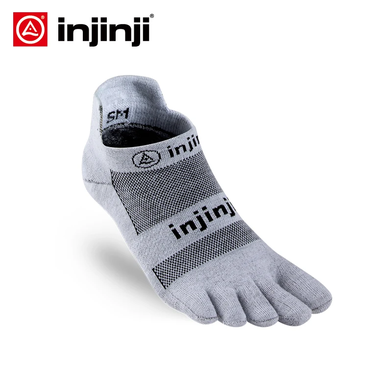 Injinji Toe носки новые CoolSpec Run легкие не-шоу блистер Предотвращение пять пальцев Бег Баскетбол Йога Носки мужские - Цвет: 201110 GRR