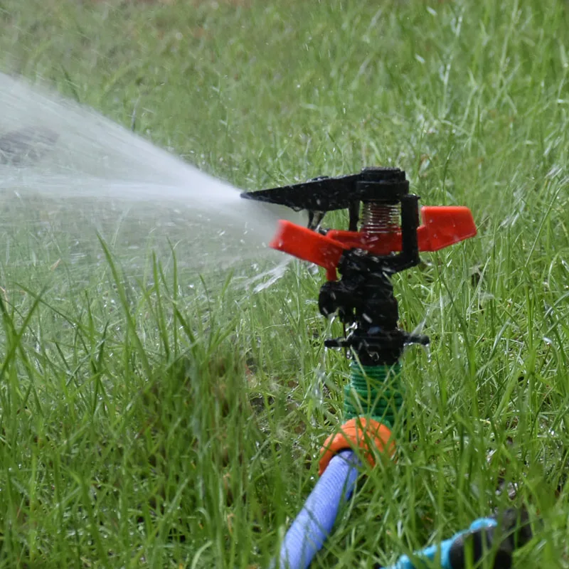 Garden Sprinkler Irrigation Sprinklers Garden Irrigation Nozzle Drip Irrigation Sprinklers Garden Sprayer Nozzles Adjustable With Nozzle Holder Rotating Water Rocker Nozzles 1PCS