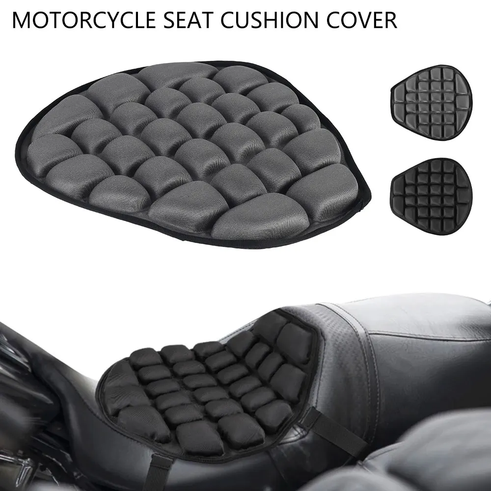 Motorcycle Seat Cushion 3D Moto Air Cooling Pad Cycling Cruiser Touring Saddle Mat Pressure Relief Ride Cover |