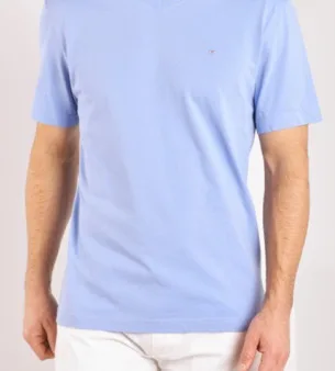 Eden Park Новые футболки Повседневное бренд Contton Для мужчин футболка s Для Мужчин's футболка модная Однотонная футболка с короткими рукавами одежда для детей - Цвет: sky blue