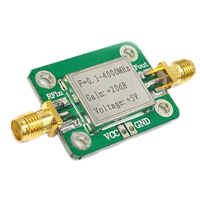 0 1 4000MHz Broadband Rf Amplifiers Wideband Microwave RF Amplifier Module Gain 20DB LNA Board Modules
