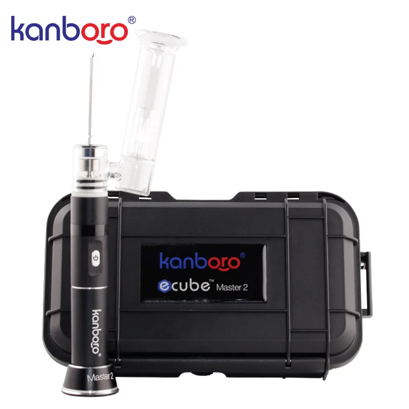 Kanboro eCube мастер V2 Электрический Dab Rig TC Enail комплект с светодиодный Экран Титан