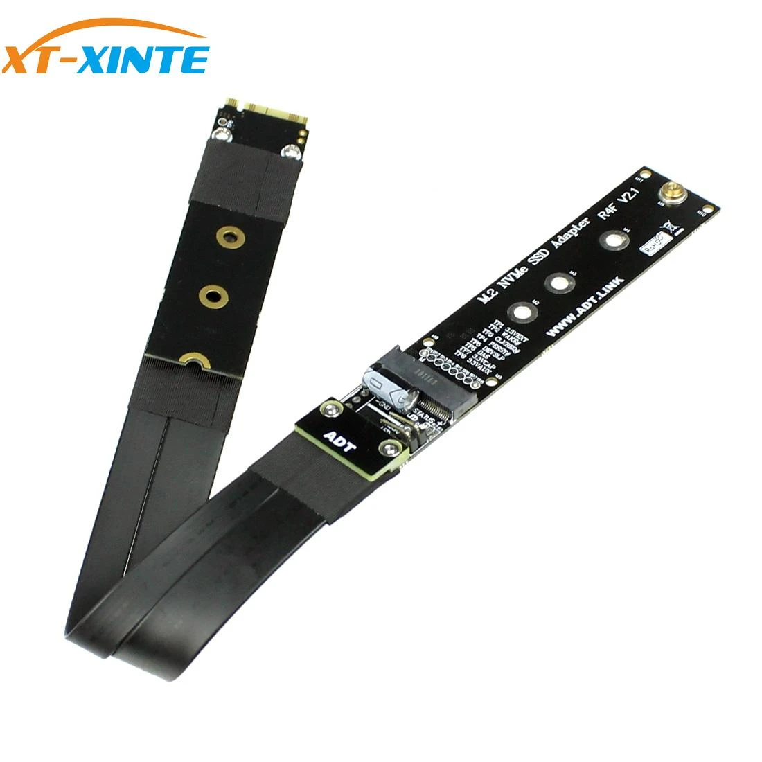 M.2 NVMe SSD Solid State Drive Extension Cable Riser Card Support M2 M Key PCI-E 3.0 x4 4 pcie 4X Full Speed ADT 32G/BPS R44SF 60cm 