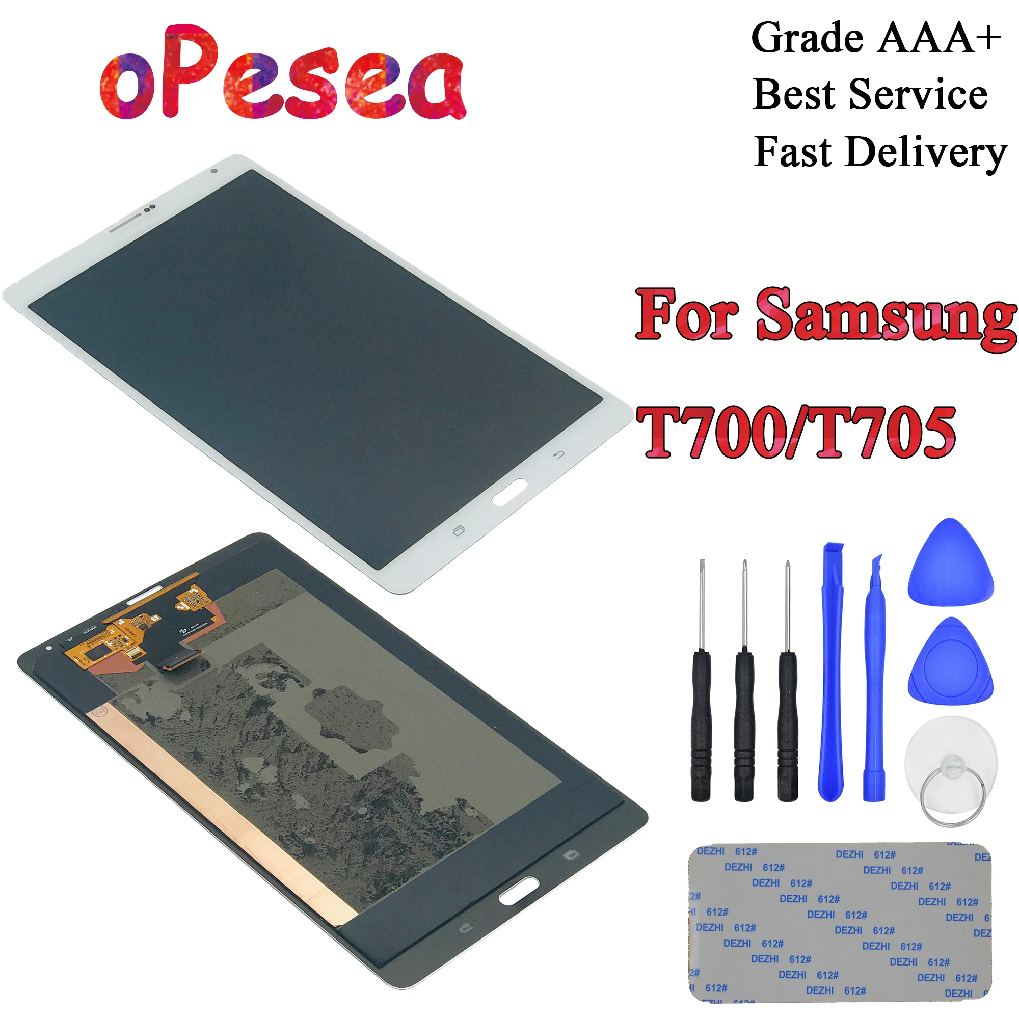 

oPesea For Samsung GALAXY Tab S 8.4 T700 T705 LCD Display Panel Touch Screen Digitizer Glass Assembly Replacement Parts