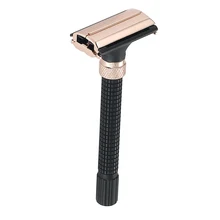 3 цвета, Мужская бритва, регулируемая, двухсторонняя, безопасная, латунная, с длинной ручкой, ручная бритва