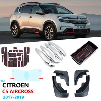 

Car Accessories for Citroen C5 Aircross 2017 2018 2019 2020 Mudflap Chrome Handle Cover Storage Box Anti-Fog Film Anti-Slip Mat