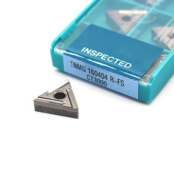 

10pcs TNMG160404 R FS CT3000 External Turning Tools Cermet Grade Carbide insert Lathe cutter Tool Tokarnyy turning insert