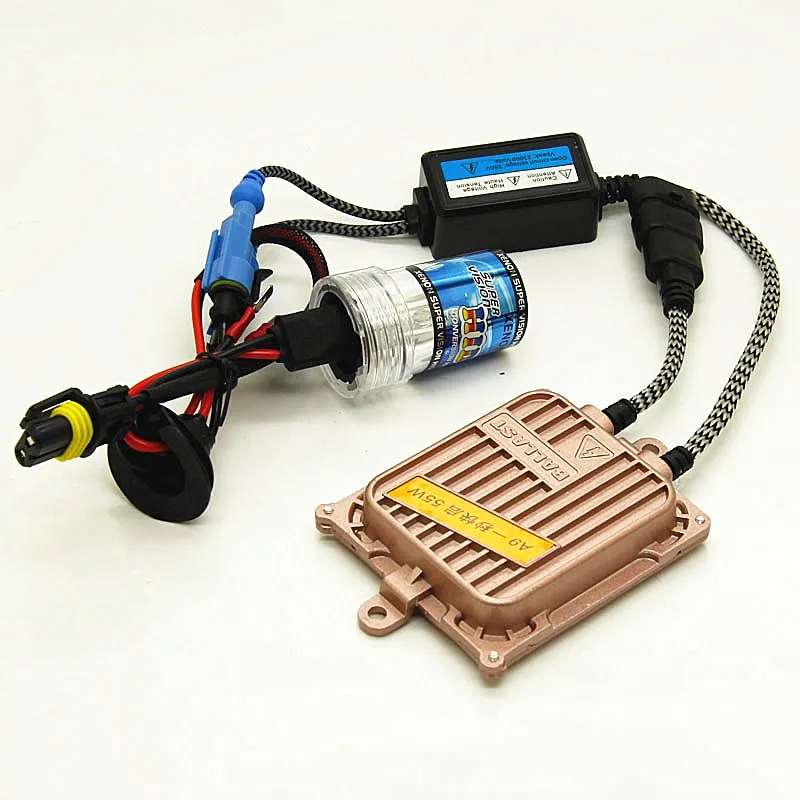 55 Вт автомобиля 12v HID комплект H7 H1 9005 9006 6000K 4300K 8000K 880 881 h4 9004 9007 Биксеноновые