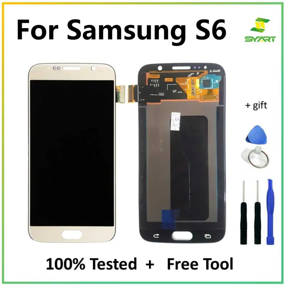 

For Samsung Galaxy S6 LCD Display With Touch Screen Digitizer Assembly Repair Replacement For S6 G920 G920A G920F G920V LCD