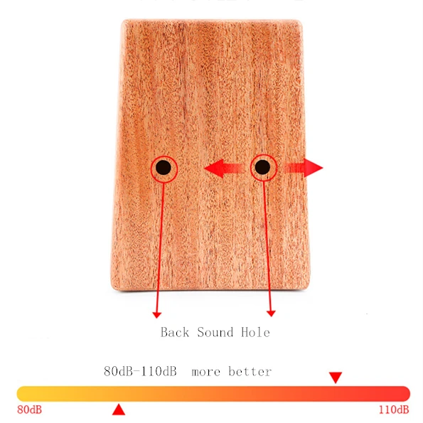 17 клавиш Kalimba красное дерево большого пальца фортепиано Mbira натуральный мини