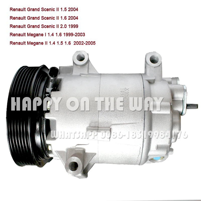 Per Renault Megane Ac Compressore Renault Megane Ii 1.4 1.5 1.6 Megane I 1.4 1.6 Rand Scenic Ii 8200050141