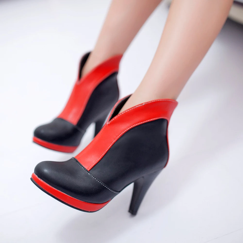 SARAIRIS Plus Size 48 Dropship High Heels Ankle Boots Woman Shoes Elegant Lady Shoes Woman Short Boots Female Booties