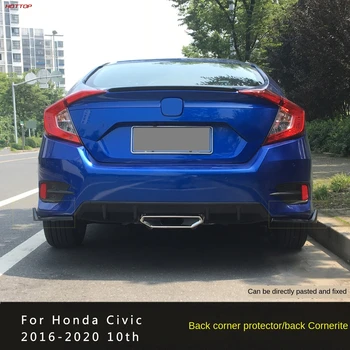 

Rear Surrounding Cornerite Rear Lip Corner Protector Rear Shovel For Honda Civic 4DR 10th 2016-2018