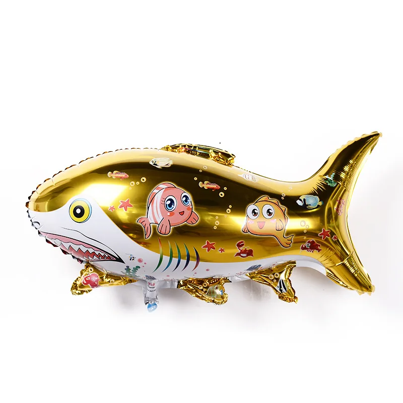 New Style Cartoon Shark Aluminum Film Balloon Holiday Wedding Party Decorations Helium Balloon