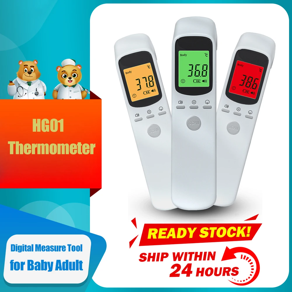 

Forehead Thermometer Non Contact Infrared Thermometer Body Temperature Fever Digital Measure Tool for Baby Adult