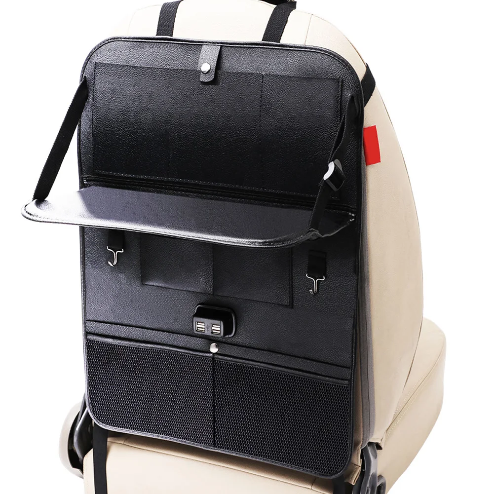 

Multi Pockets Drinks Toys Kick Mats For Books Space Saving Protective Travel Car Backseat Tablet Storage Bag Universal Organizer