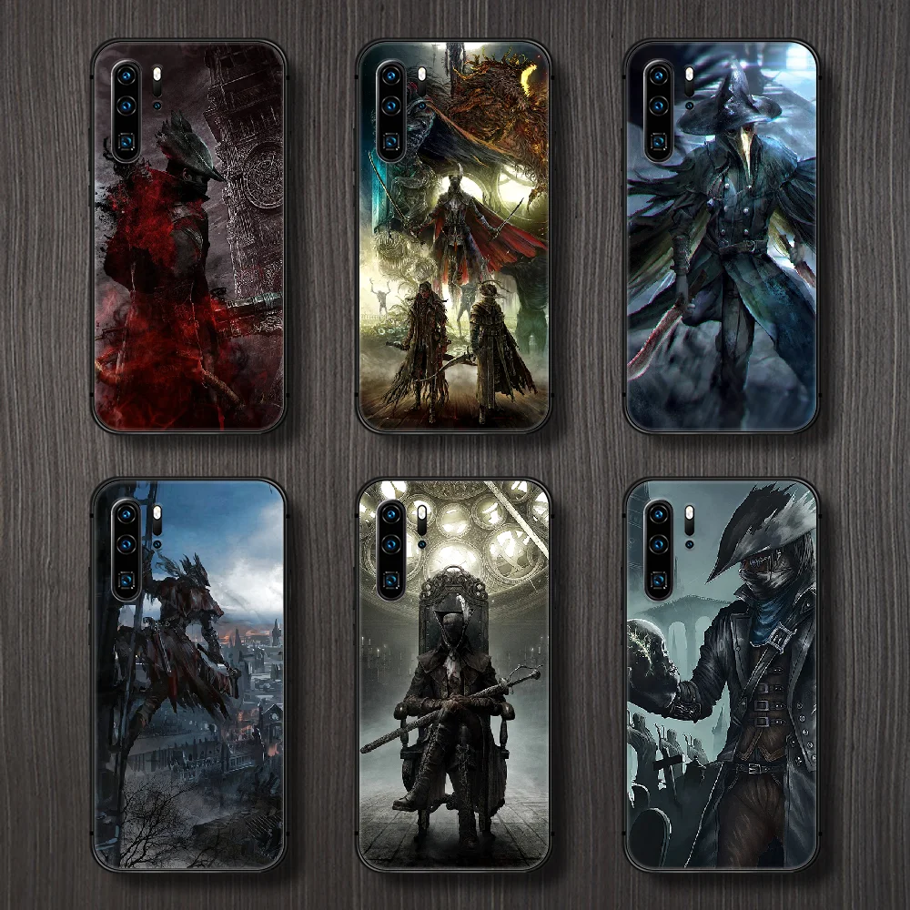 Bloodborne чехол для телефона Корпус Huawei P8 P9 P10 P20 P30 P40 Lite рro плюс Смарт Z 2019 черный