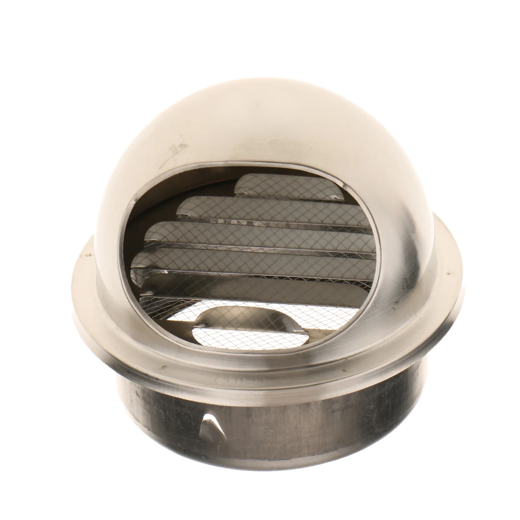 RV Camper Motorhome Trailer Boat Smoke Exhaust Pipe Outlet 113mm Hood Cover 