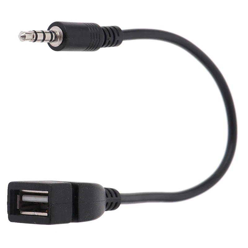 3 5 мм черный Автомобильный аудиокабель AUX к USB автомобильная электроника для