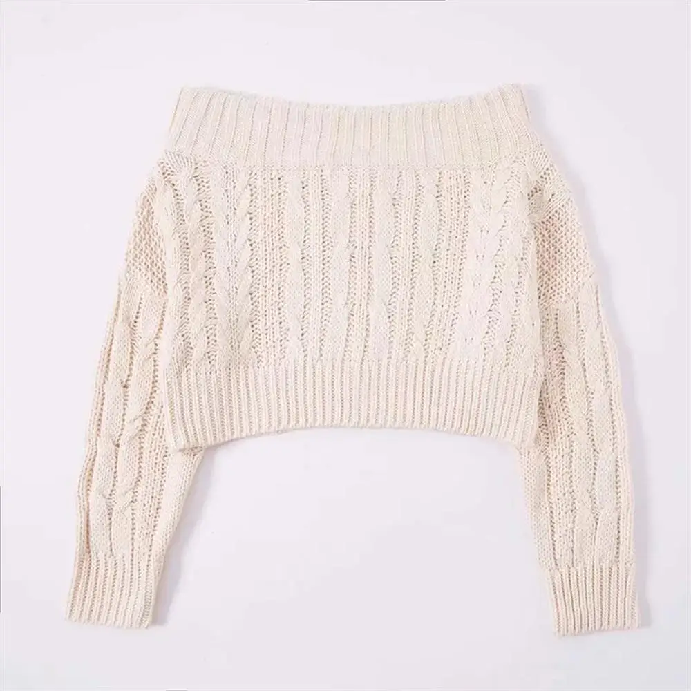 Ladies fashion strapless sweater