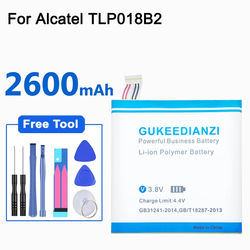 GUKEEDIANZI TLp018B2 аккумулятор для телефона 2600 мАч для Alcatel One Touch Idol OT 6030 6030d 6030X 6030A Snap OT 7025 7025D TCL S820 P600