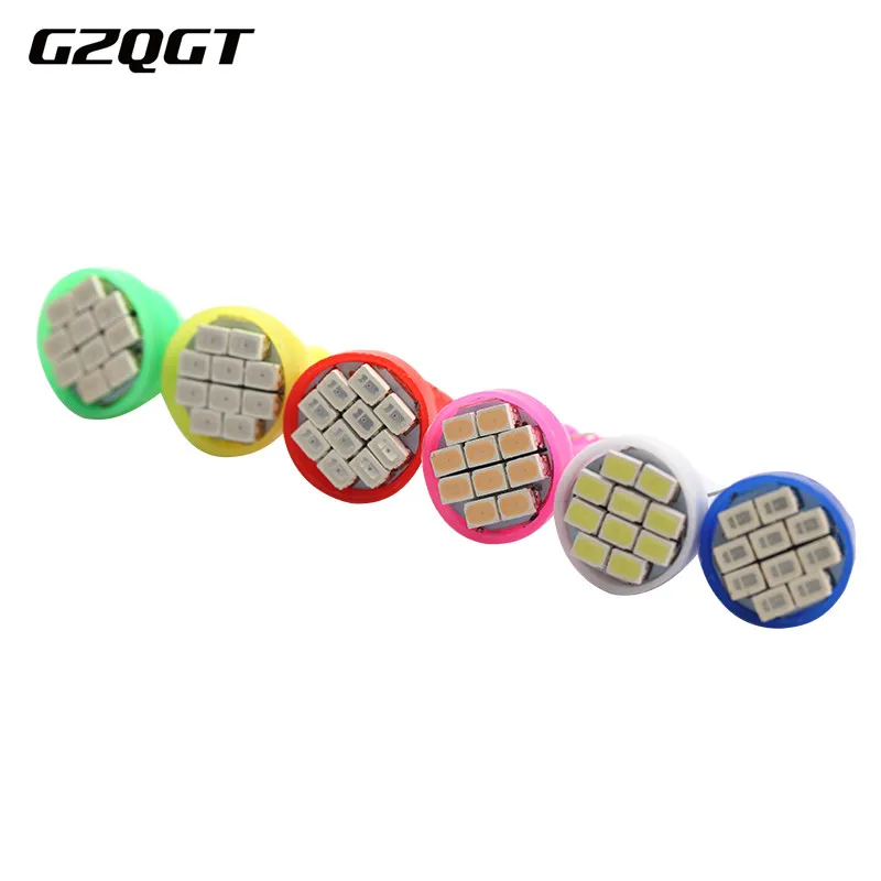 100 шт. 12В T10 W5W 194 1206 10 SMD Led Автомобильный клиновидный Клиренс номерной знак для