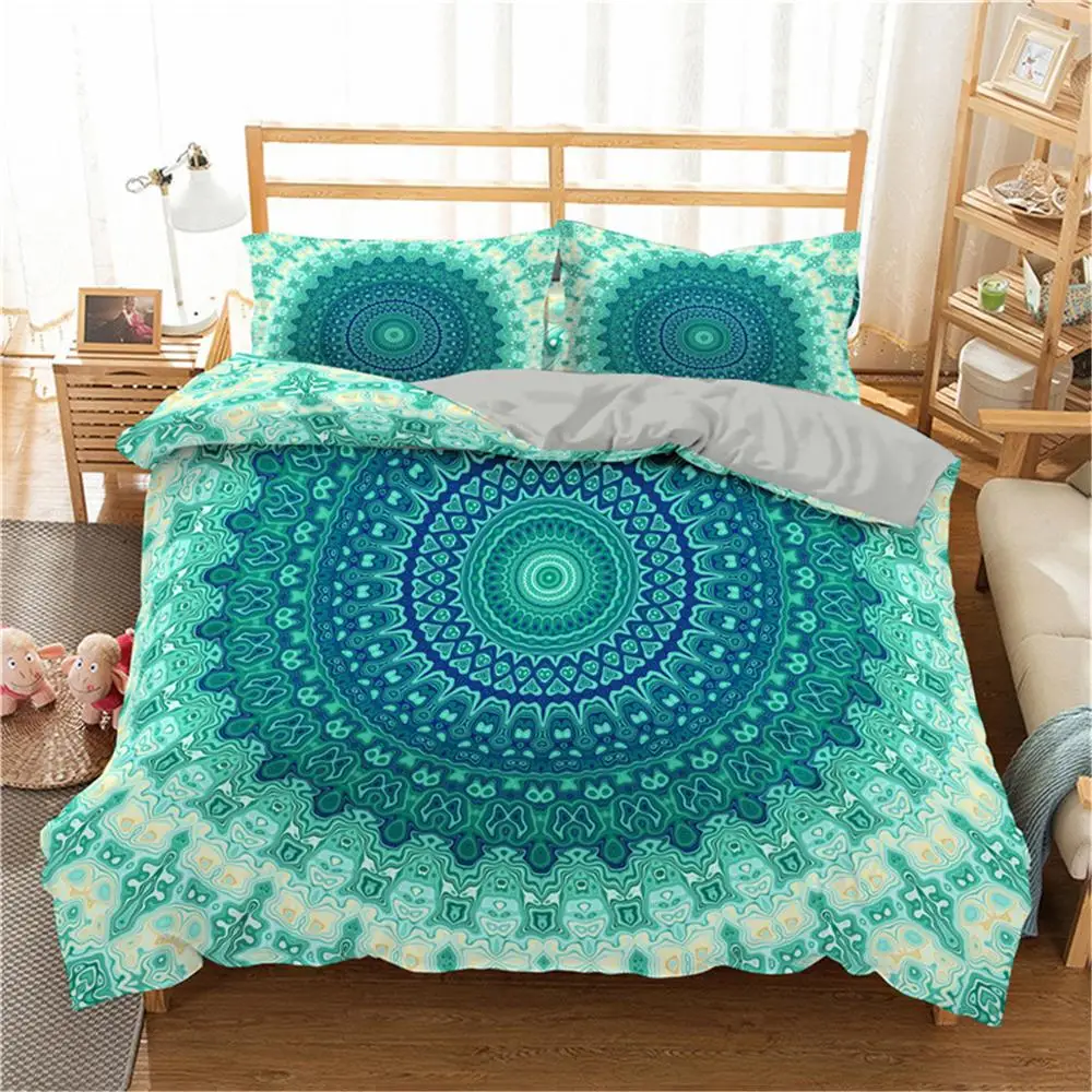 Homesky Mandala Bedding Set Floral Paisley Pattern Duvet Cover Set