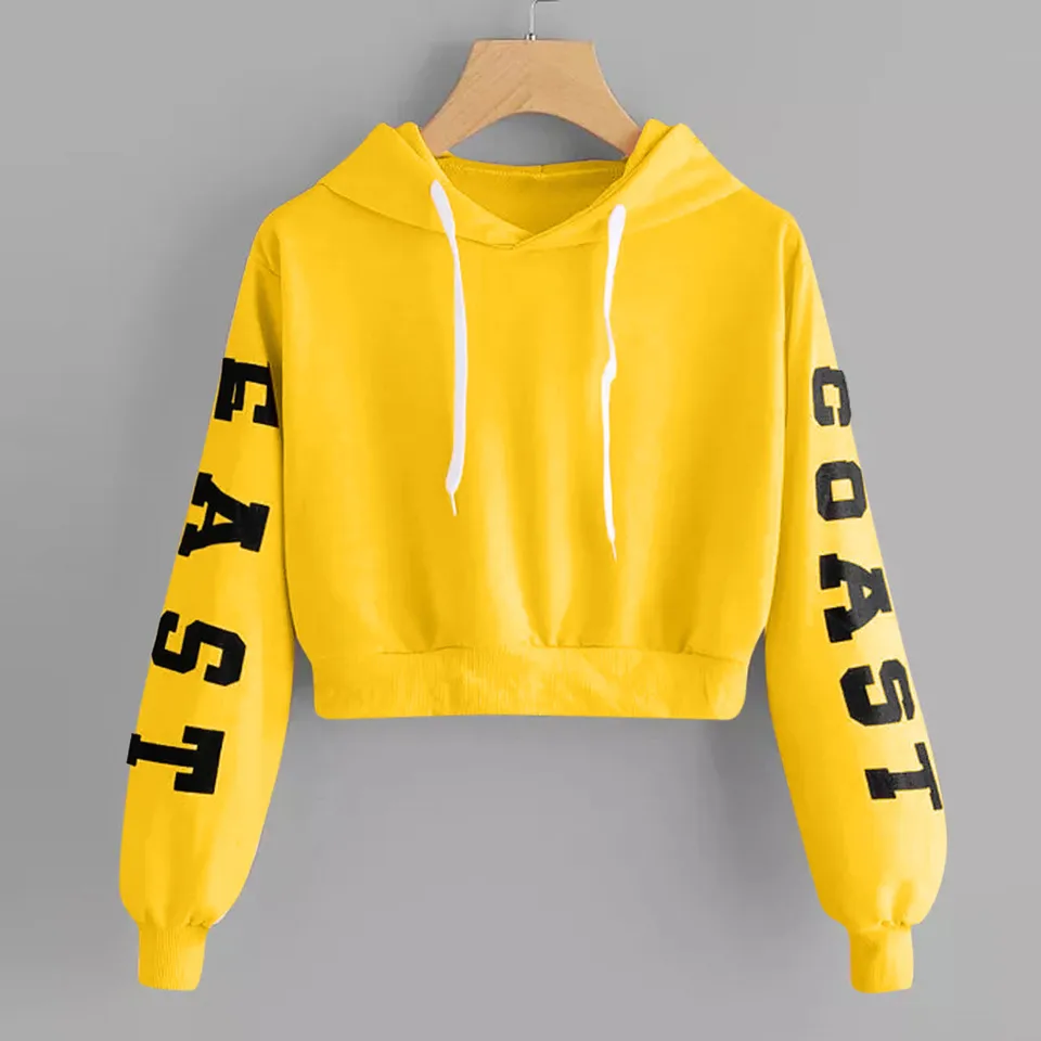 ladies yellow hoodie