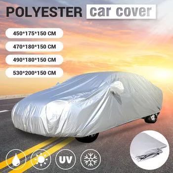 

M/L/XL/XXL Universal Full Car Cover Anti UV Snow Ice Rain Resistant Dust Protection Waterproof Foldable Shade Cover Outer Indoor