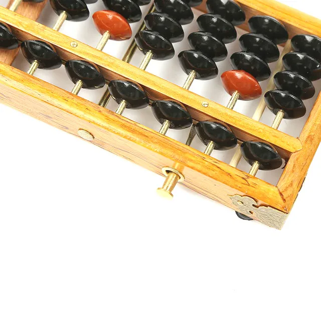 1pcs Wooden Frame Classic Ancient Calculator Abacus Bead Toy Develop Kid's Mathematics Abacus Intelligence 5