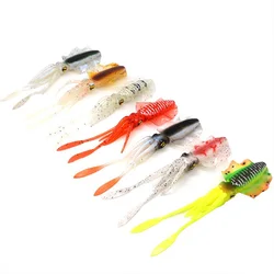 Trolling Lure Soft Squid Lure 15g Luminous UV Octopus Head Jig for Sea Fishing Boat Squid Wobbler Bait Fishing Accessories